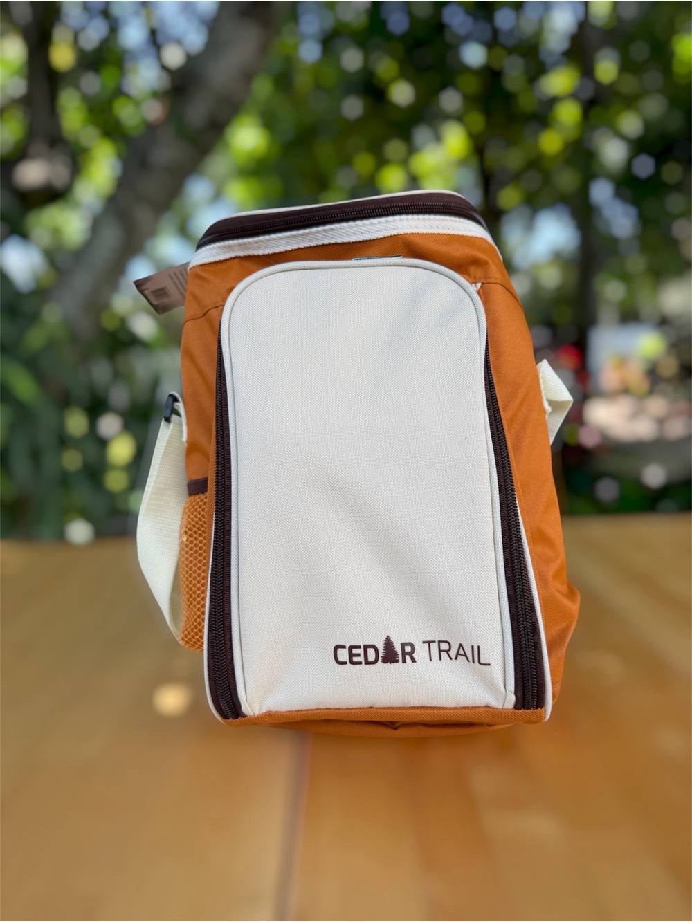 Men’s Orange & Cream Travel Toiletry Kit